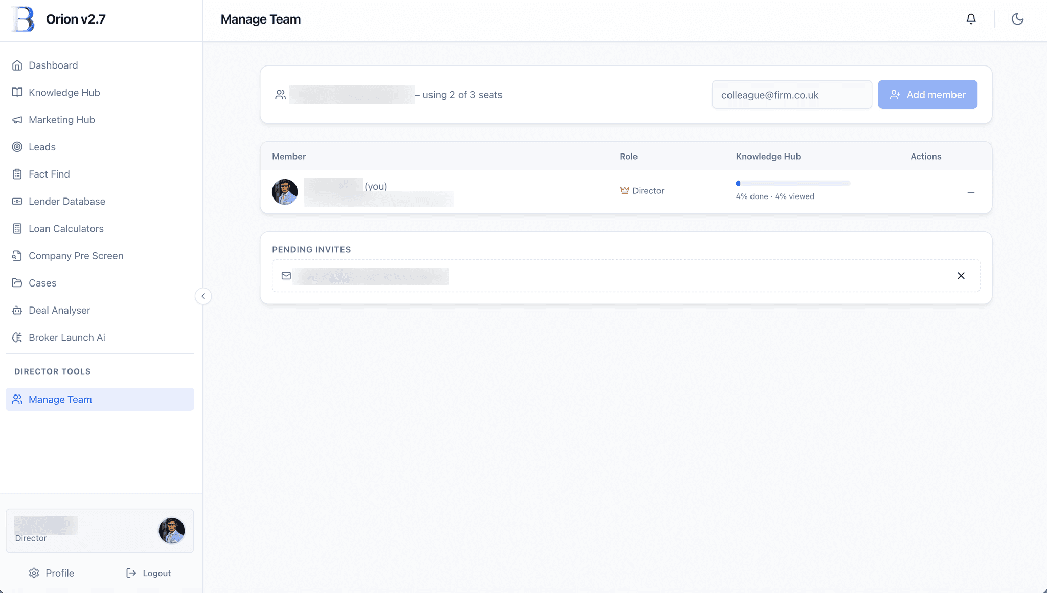 OrionOS - Team Members — OrionOS screenshot
